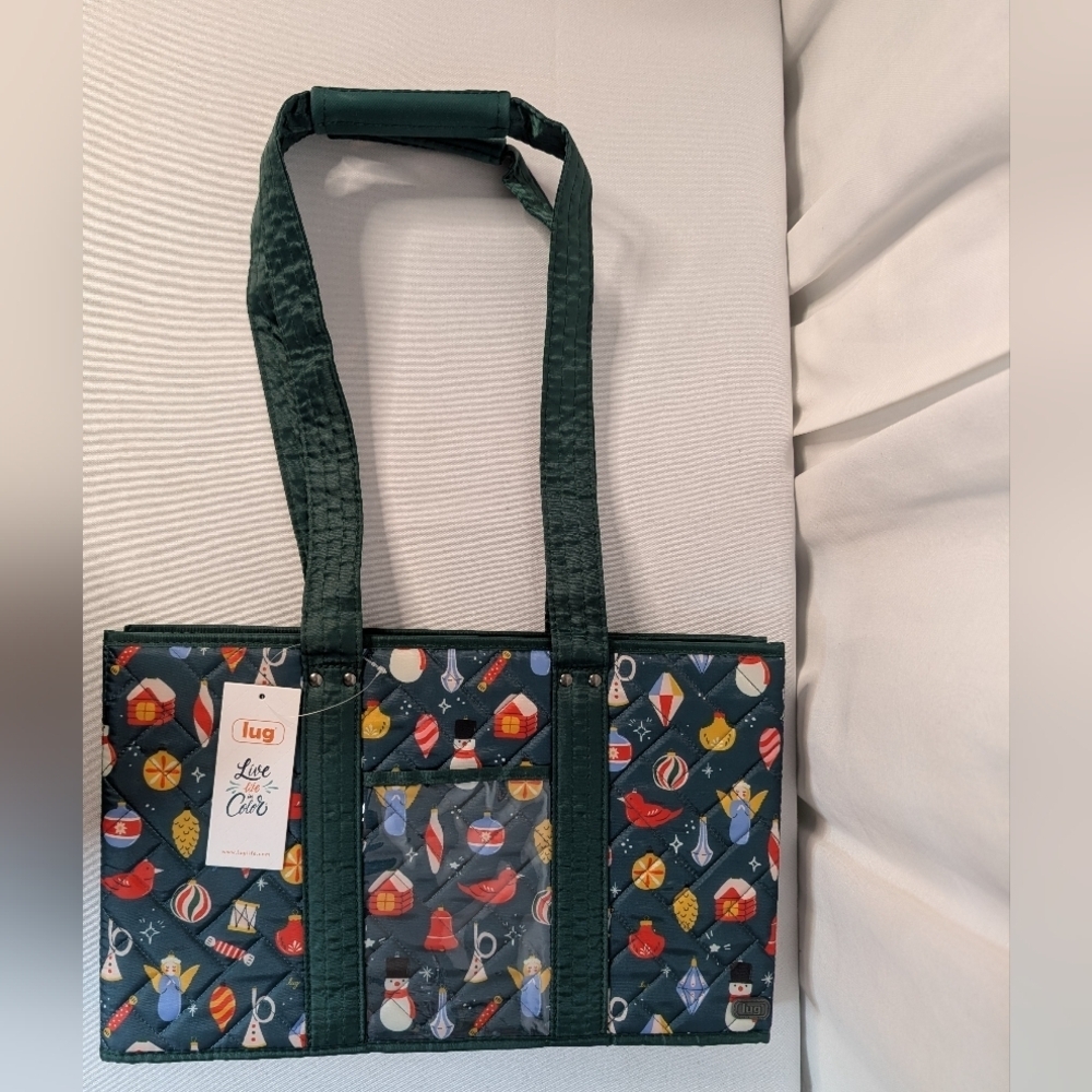 Lug Gallop Collapsible Carry-all Tote Retro Christmas Ornament NWT - Picture 14 of 14